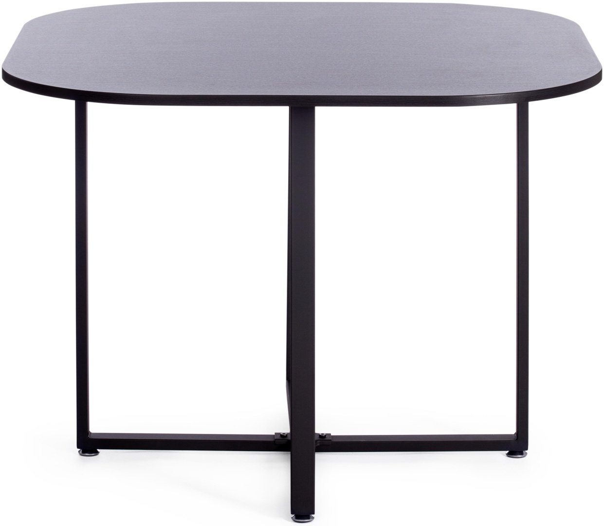 Комплект Tetchair 21299, стол 100х100 см + 4 стула, черный, серый купить,0