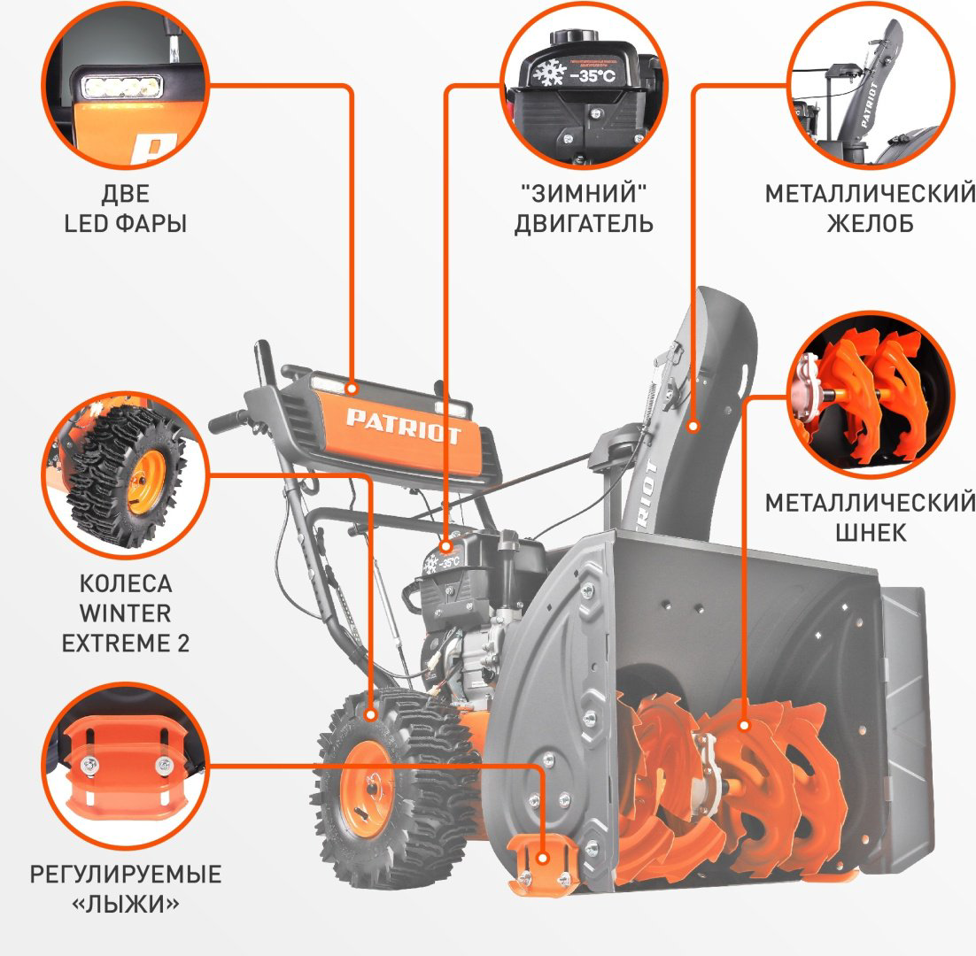 Снегоуборочная машина Patriot Сибирь 62 купить,NaN