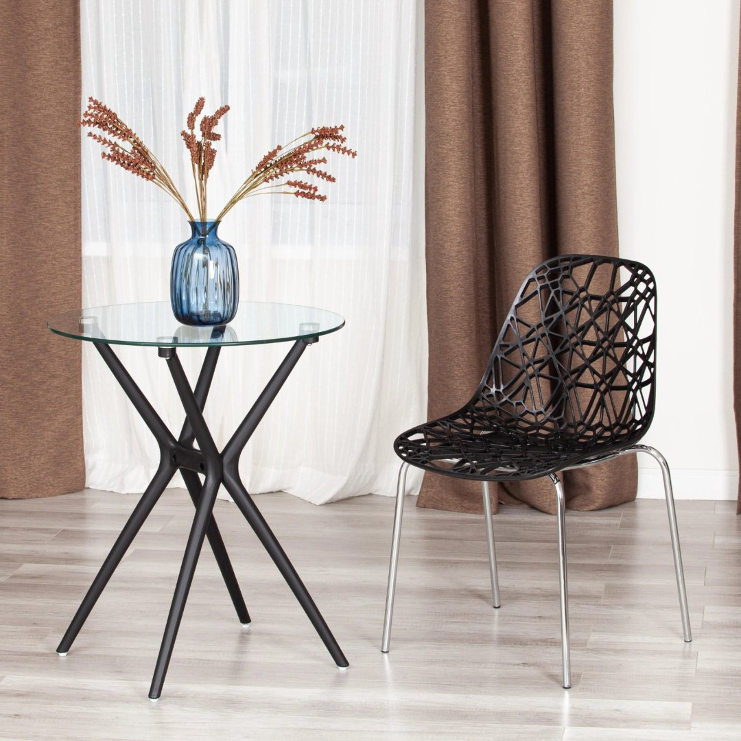 Комплект стульев Tetchair CRISPY, 80x44x56 см, черный купить,NaN