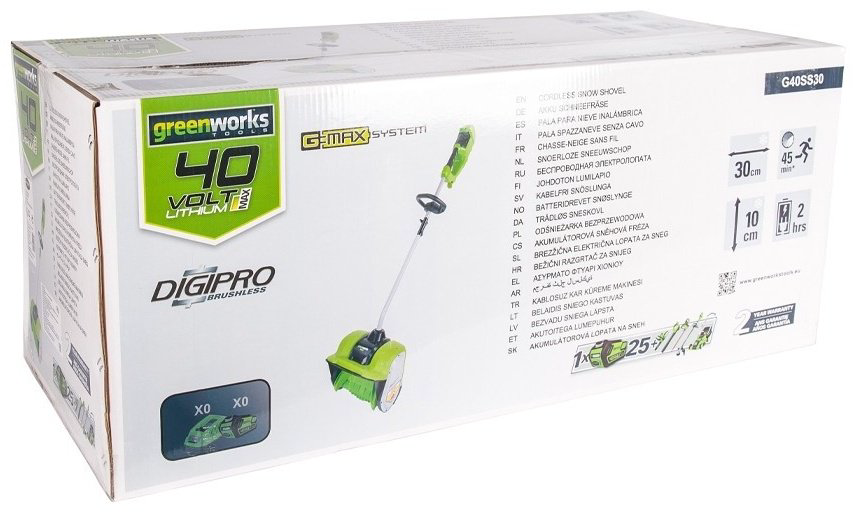 Снегоуборочная машина Greenworks GD40SSK4 купить,NaN