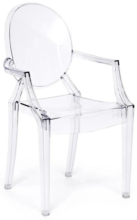 Tetchair MEDALION, 92.5x56.5x53.2 см, прозрачный