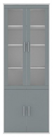 Гербор 009 Каби REG2W2D/79/220 , 79x35x221см, серый купить,NaN