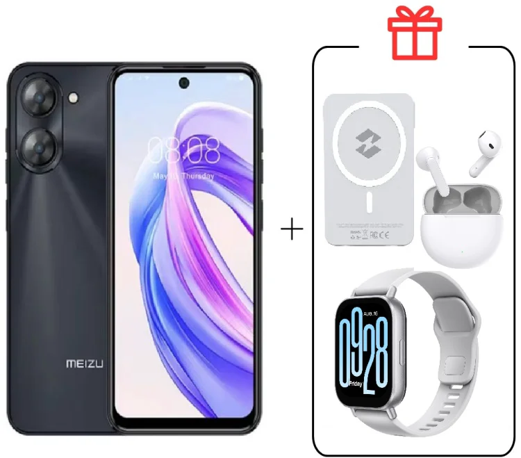 Смартфон Meizu MBLU 21 6 ГБ/128 ГБ черный + подарок купить,NaN