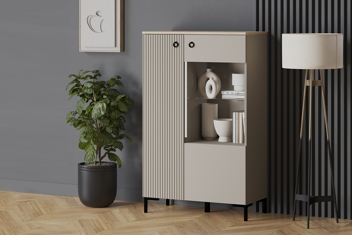 Шкаф-стеллаж БРВ Брест Доменика REG1D1W/140 белый купить,NaN