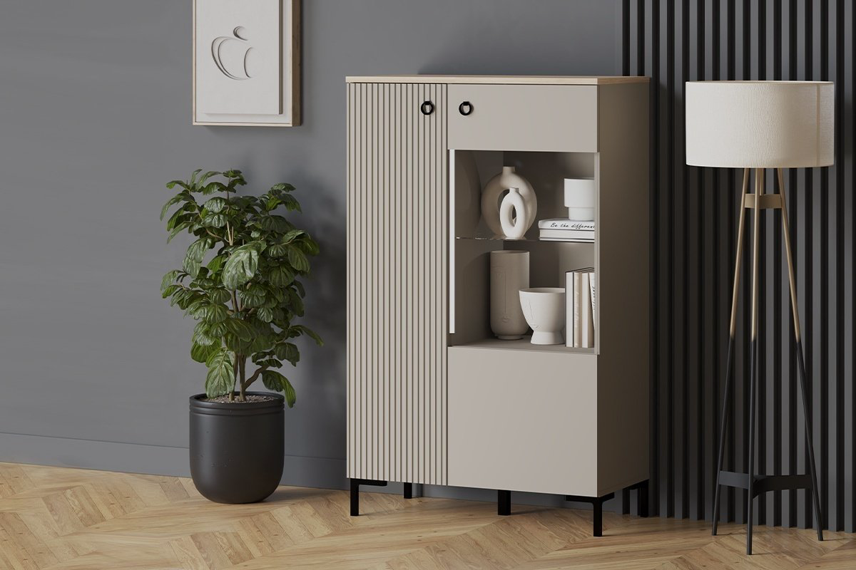 Шкаф-стеллаж БРВ Брест Доменика REG1D1W/140 белый купить,NaN