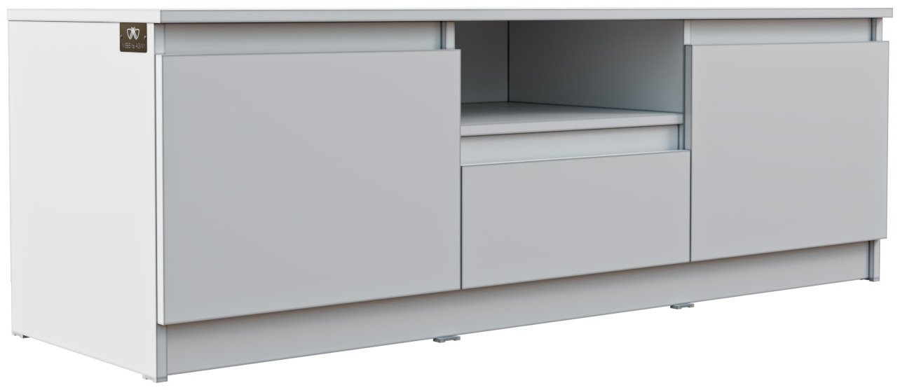 ТВ-тумба напольная Мебель Азии Марли МТБ 1400, 140x47x44.5 см, белый