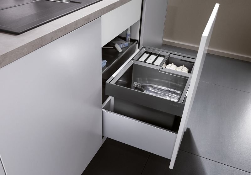 Мусорное ведро Blanco с крышкой Flexon II 60/3 45 л