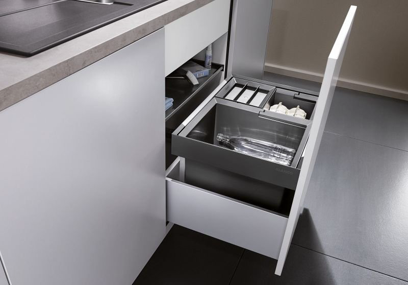 Мусорное ведро Blanco с крышкой Flexon II 60/3 45 л купить,111679