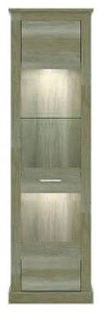 Шкаф-витрина Гербор Хелен REG1W1S L/P 210х60х39см коричневый купить,NaN