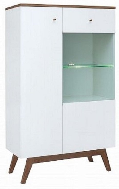 Шкаф-стеллаж Гербор Тата REG1D1W белый купить,NaN