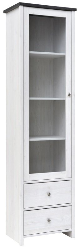 Шкаф-витрина BRW напольный Брест Порто REG1W2S 199.5х58.5х40 см купить,NaN