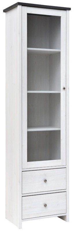 Шкаф-витрина BRW напольный Брест Порто REG1W2S 199.5х58.5х40 см купить,NaN