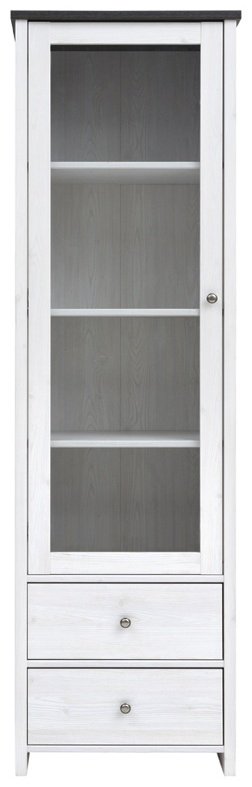 Шкаф-витрина BRW напольный Брест Порто REG1W2S 199.5х58.5х40 см купить,NaN
