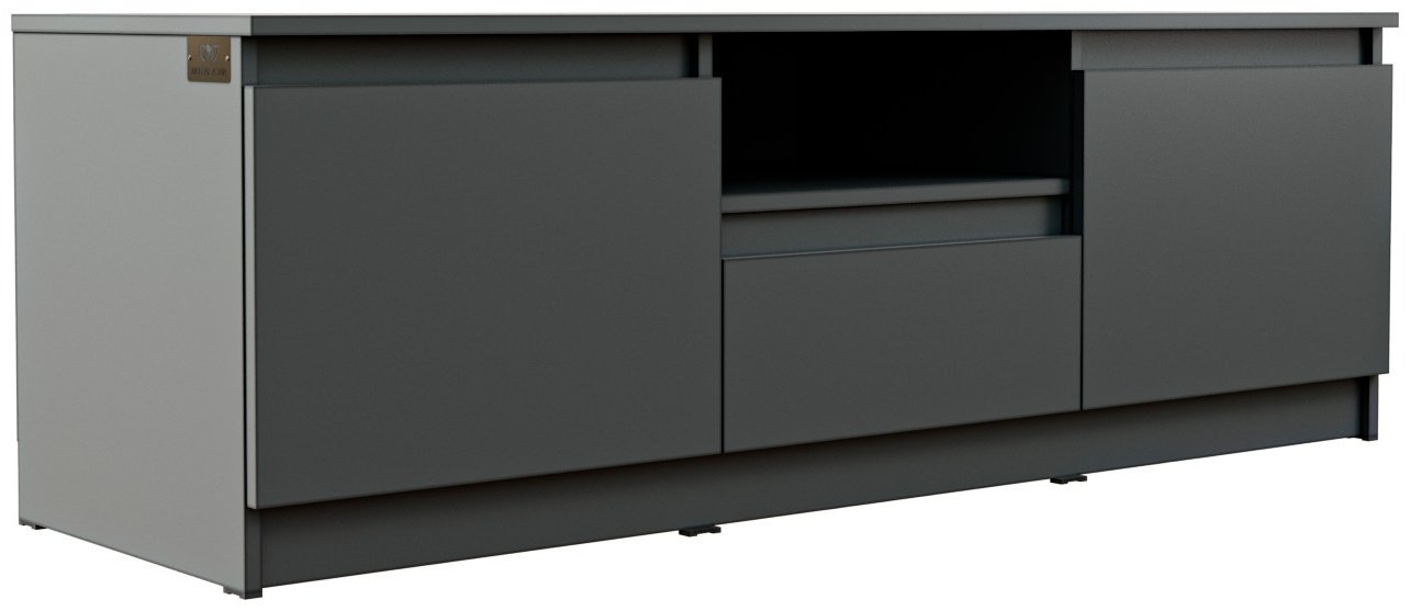 ТВ-тумба напольная Мебель Азии Марли МТБ 1400, 140x47x44.5 см, серый