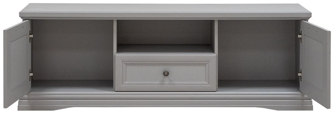 ТВ-тумба напольная Анрэкс QWFDD7473 00032957 Валенсия 151.6x53.6x40.3см светло-серый купить,NaN