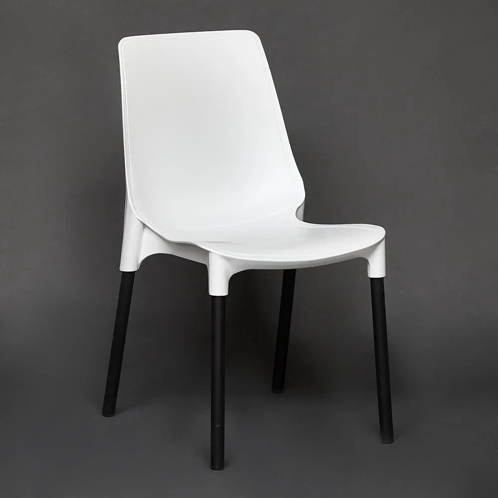 Стул Tetchair Genius 19113, 84x46x56 см, черный, белый купить,NaN