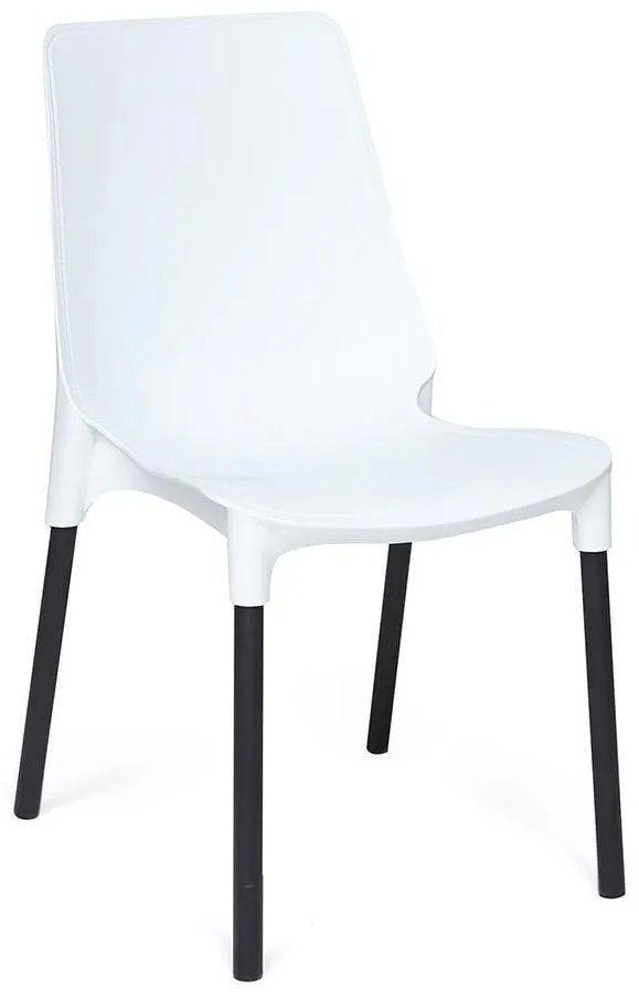 Стул Tetchair Genius 19113, 84x46x56 см, черный, белый купить,NaN