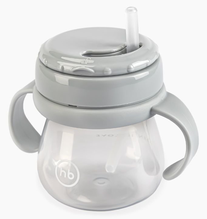 Поильник Happy Baby 250мл 14012 Aqua серый  купить,NaN