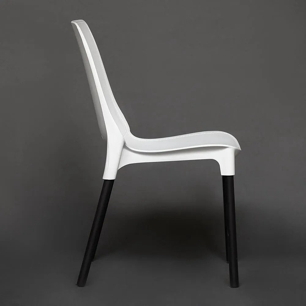 Стул Tetchair Genius 19113, 84x46x56 см, черный, белый купить,NaN