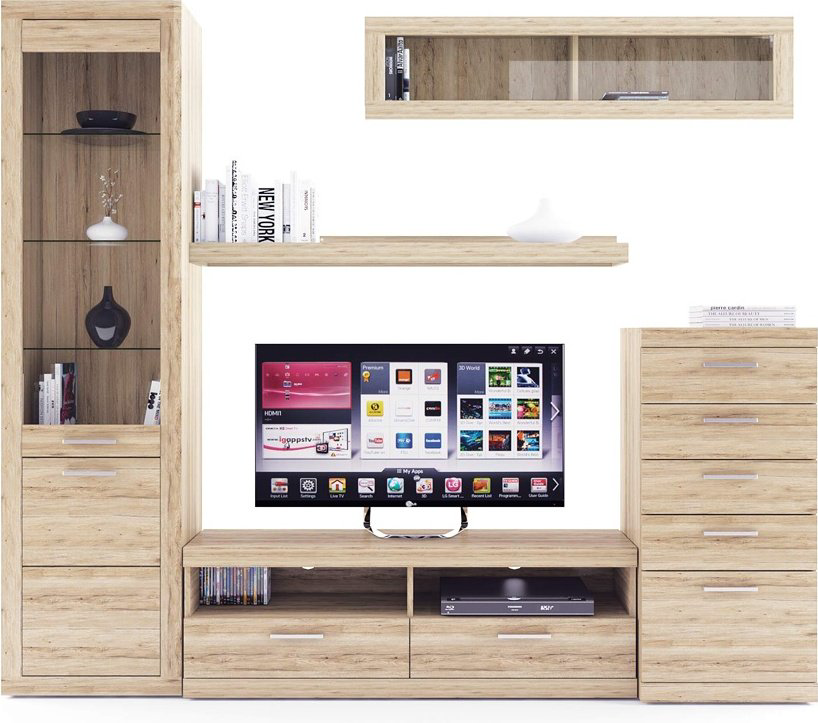 ТВ-тумба напольная Anrex QWFDD7695 Оскар 130x47x35.1см коричневый купить,NaN