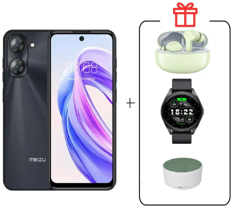 Смартфон Meizu MBLU 21 6 ГБ/128 ГБ черный + подарок купить,NaN