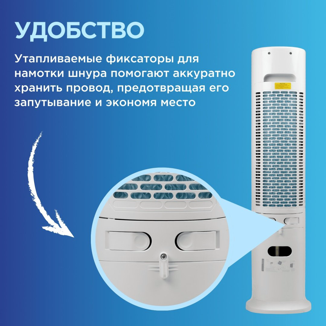 Вентилятор Midea AC120-19ARB белый купить,58389