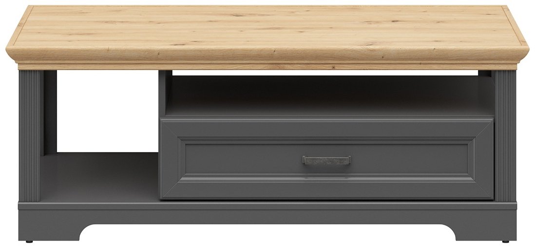 BRW Брест Жасмин, 00038576, 120x66.5x46, светло-коричневый, темно-серый купить,0