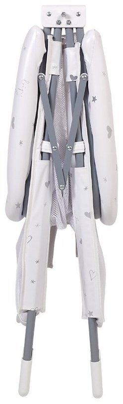 Манеж Polini kids Comfort French Teddy 0002160-13 белый-серый купить,0
