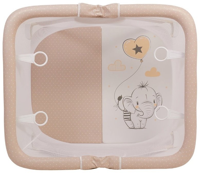 Манеж Polini kids Comfort Слоник 0002359-9 макиато - ForteMarket Манеж Polini kids Comfort Слоник 0002359-9 макиато купить,0