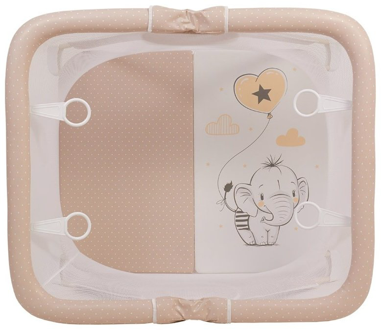 Манеж Polini kids Comfort Слоник 0002359-9 макиато купить,NaN