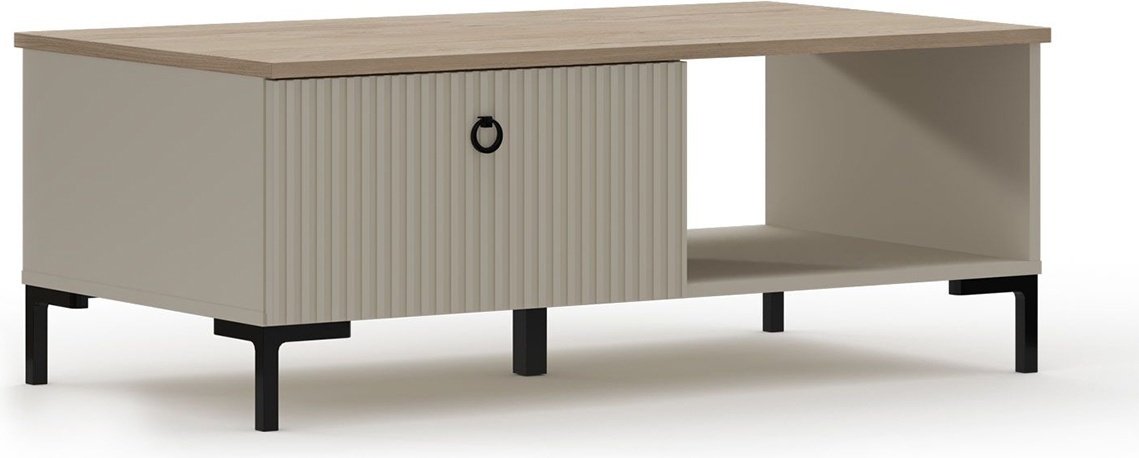BRW Брест Доменика, 00036633, 110x61x42, серый, светло-коричневый