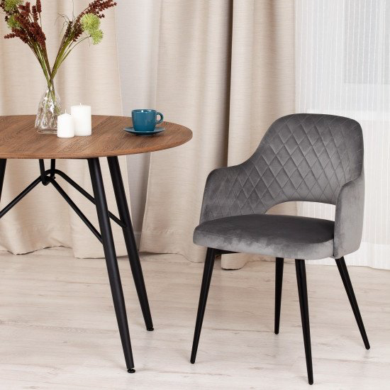 Стул Ixlos Valkyria 81x55x55см серый купить,NaN