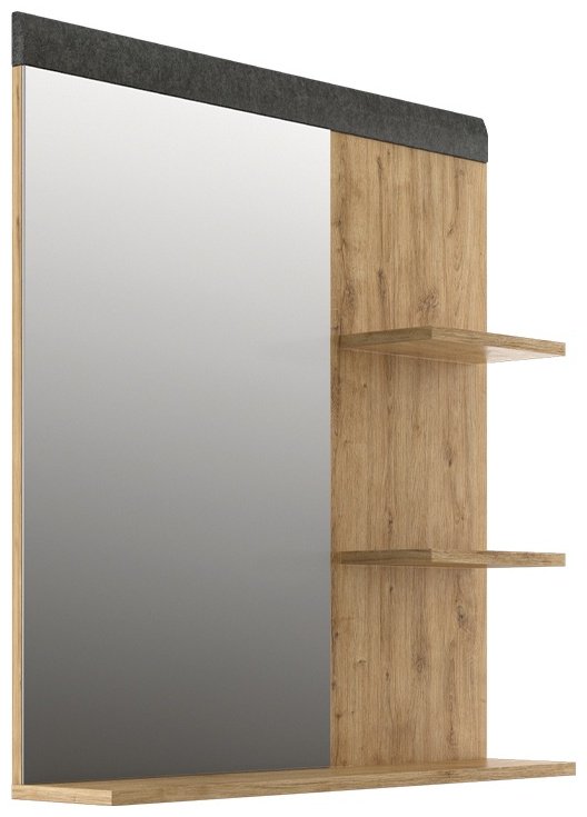 Полка BRW Брест Грэйс 00032796, 79x16x85 см, коричневый, серый - ForteMarket Полка BRW Брест Грэйс 00032796, 79x16x85 см, коричневый, серый купить,0