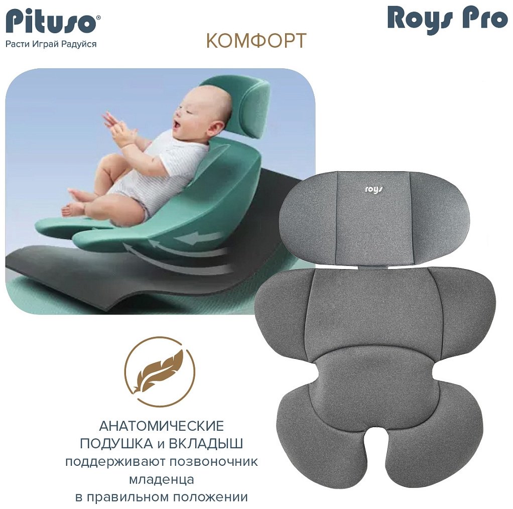 Pituso RoysPro BW21 0/1/2/3 (до 36 кг) черный, серый - ForteMarket Pituso RoysPro BW21 0/1/2/3 (до 36 кг) черный, серый купить,0