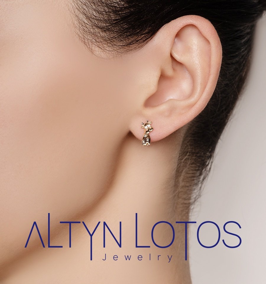 Серьги КРИСТАЛЛ NL600 вес 1.55 г золото, фианит купить,105400