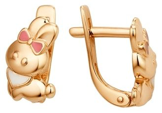 Серьги Династия 006682-1680 вес 1.78 г золото, эмаль купить,121040