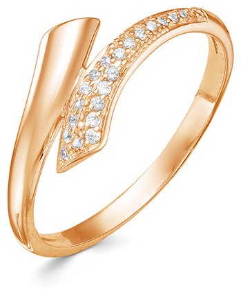 Кольцо Zlato Z1-9750 размер 16.5 вес 1.7 г золото, фианит купить,115600