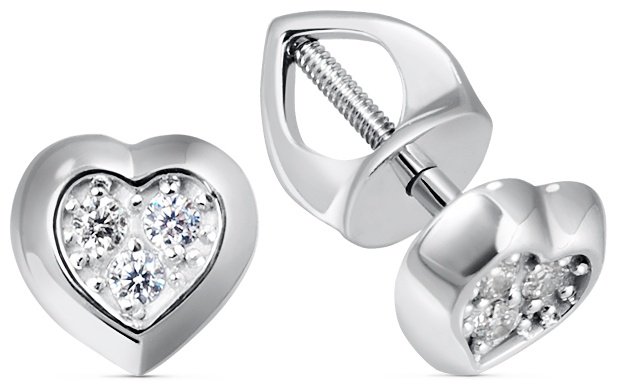Серьги КРИСТАЛЛ NI99000226773 вес 1.71 г золото, фианит купить,NaN