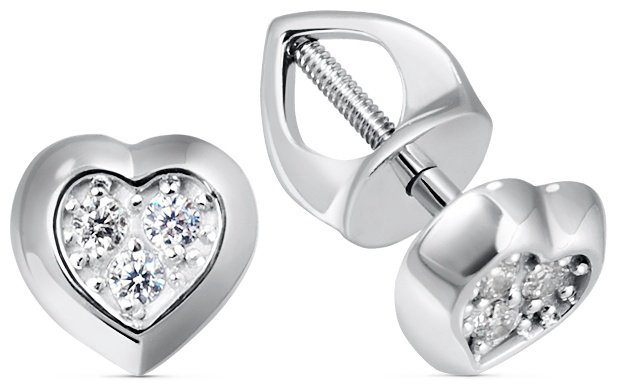 Серьги КРИСТАЛЛ NI99000226773 вес 1.71 г золото, фианит купить,NaN