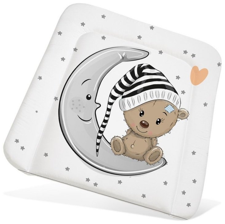 Пеленальный матрас Baby Boom BB/ПН-08, 65x55 см, белый