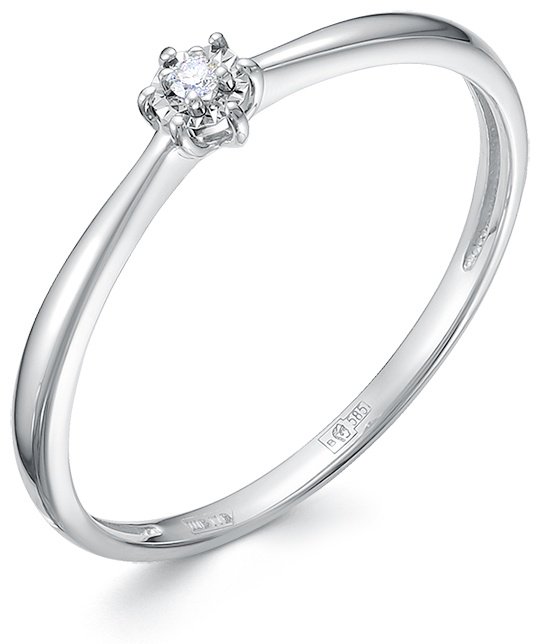 Кольцо Vesna Jewelry 12056-259-00-00 размер 18 вес 1.17 г золото, бриллиант купить,85885
