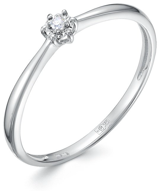 Кольцо Vesna Jewelry 12056-259-00-00 размер 18 вес 1.17 г золото, бриллиант купить,85885