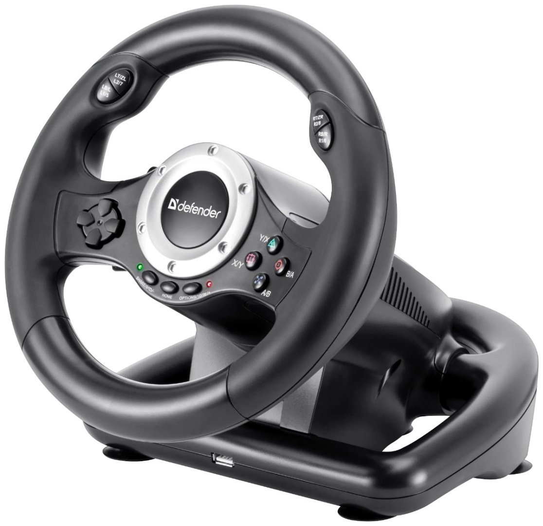 Игровой контроллер Defender Turbo Pro 64291 черный - ForteMarket Игровой контроллер Defender Turbo Pro 64291 черный купить,0