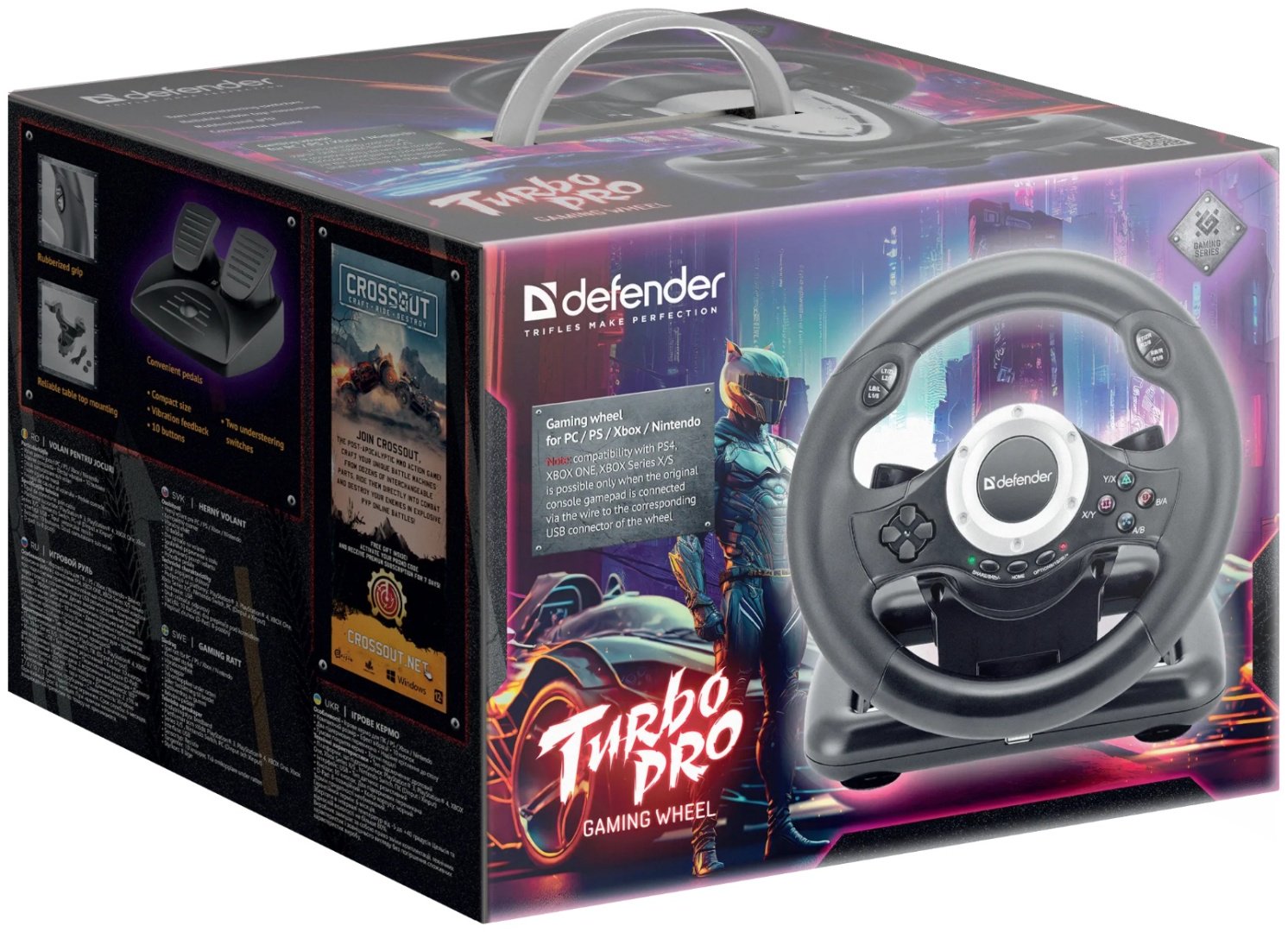 Игровой контроллер Defender Turbo Pro 64291 черный - ForteMarket Игровой контроллер Defender Turbo Pro 64291 черный купить,0