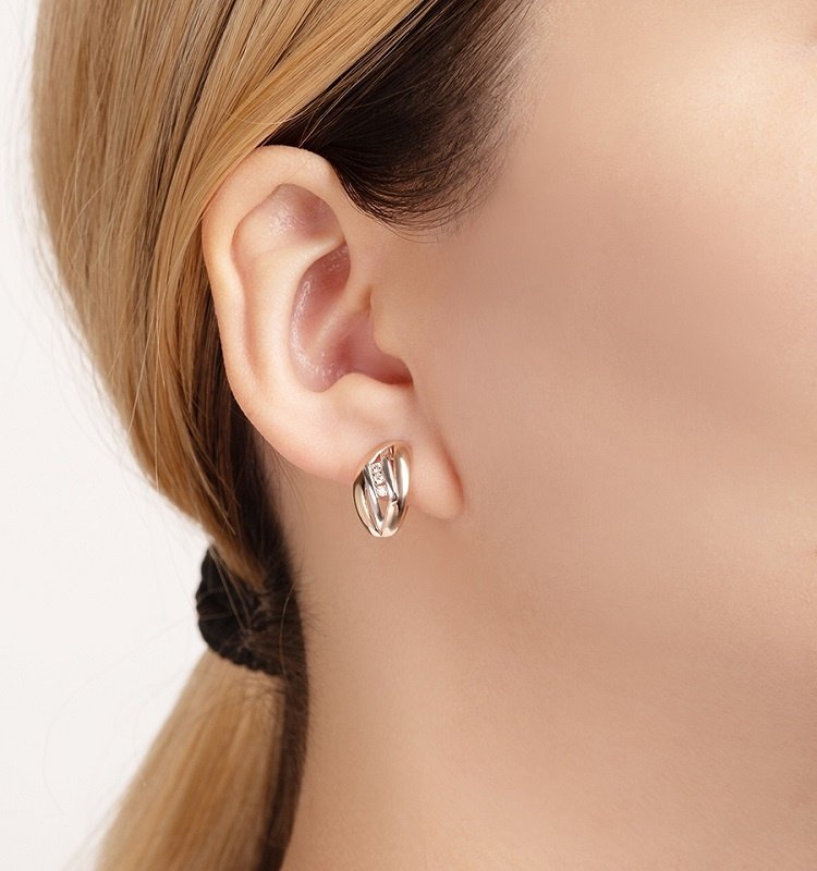 Серьги Санис 08-216982 вес 2.35 г золото, фианит купить,159800