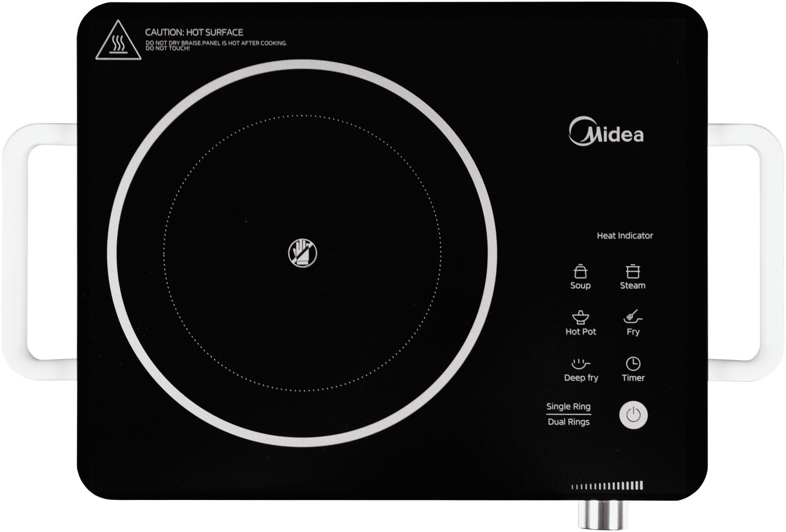 Настольная плита Midea MCH-T412B черный, бежевый - ForteMarket Настольная плита Midea MCH-T412B черный, бежевый купить,0