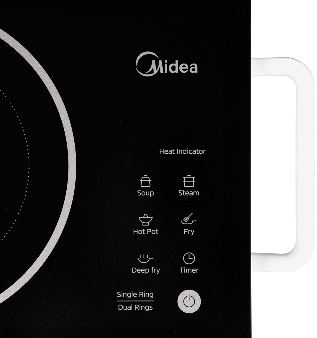 Настольная плита Midea MCH-T412B черный, бежевый - ForteMarket Настольная плита Midea MCH-T412B черный, бежевый купить,0