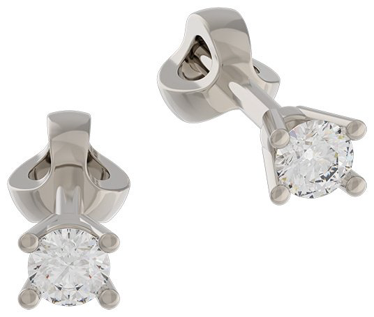 Серьги Grant 5701866 вес 1.65 г золото, бриллиант купить,505400