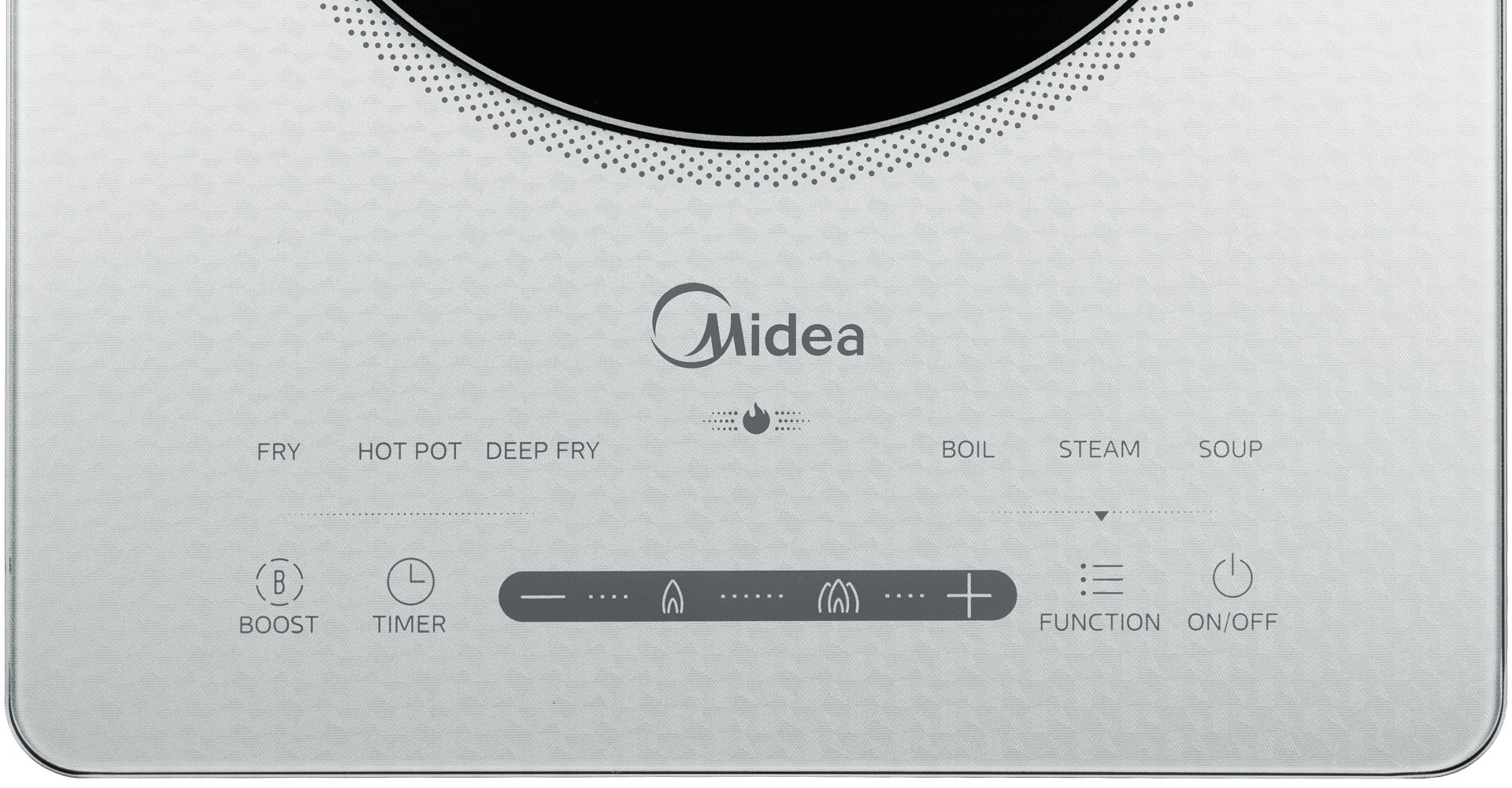 Настольная плита Midea МIH-T311GS серебристый - ForteMarket Настольная плита Midea МIH-T311GS серебристый купить,0