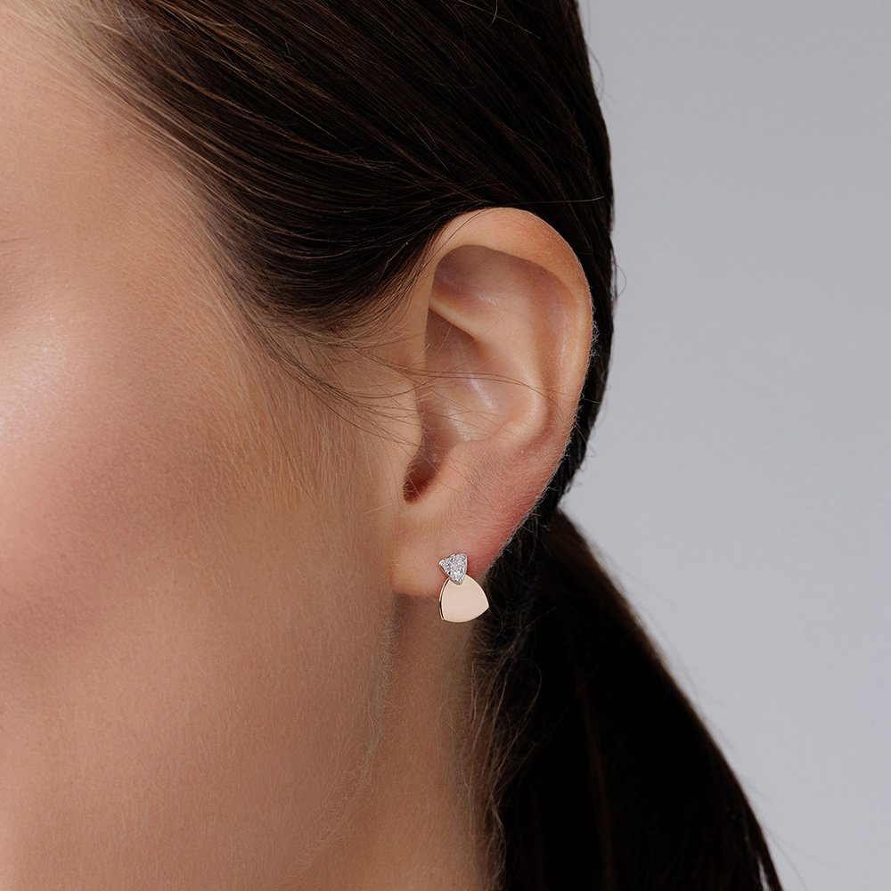Серьги АЛЬКОР 25048-100 вес 1.26 г золото, бриллиант купить,NaN